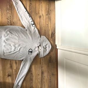 Kids grey champion hoodie